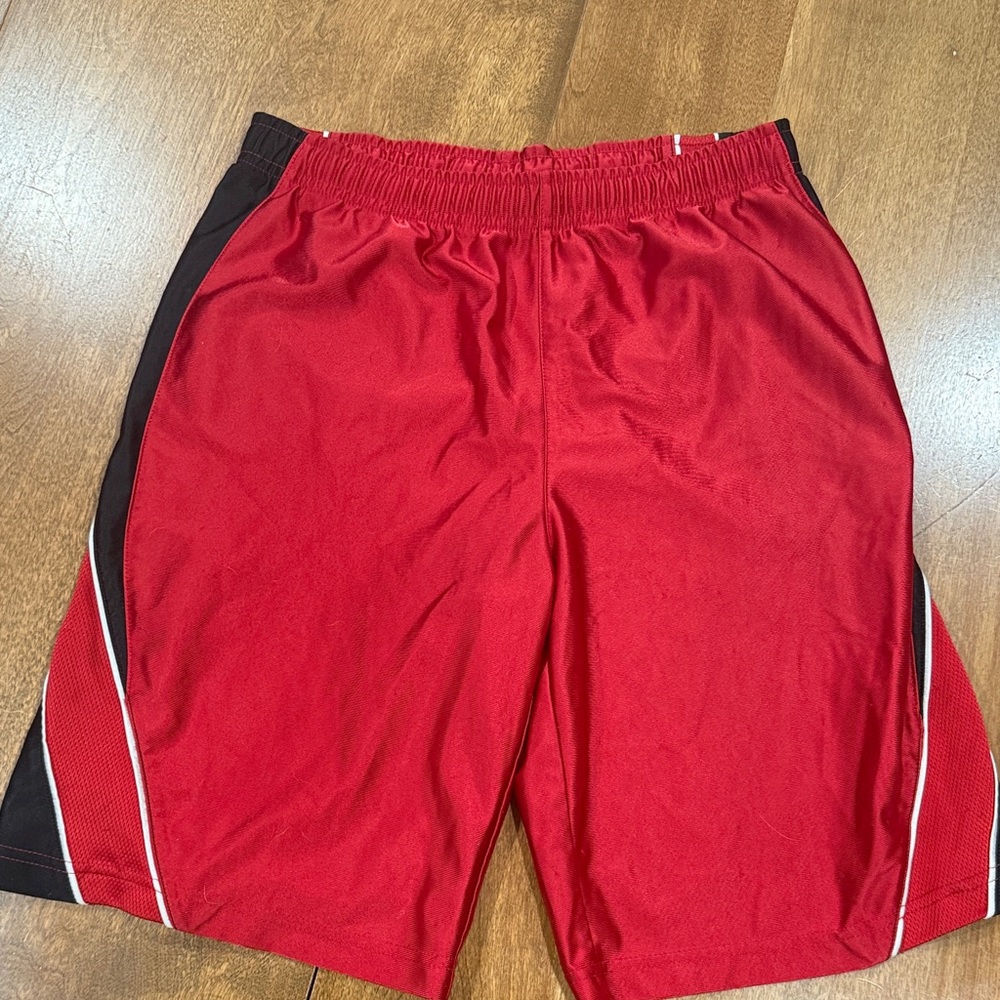 Nike Kids Red and Black Shorts